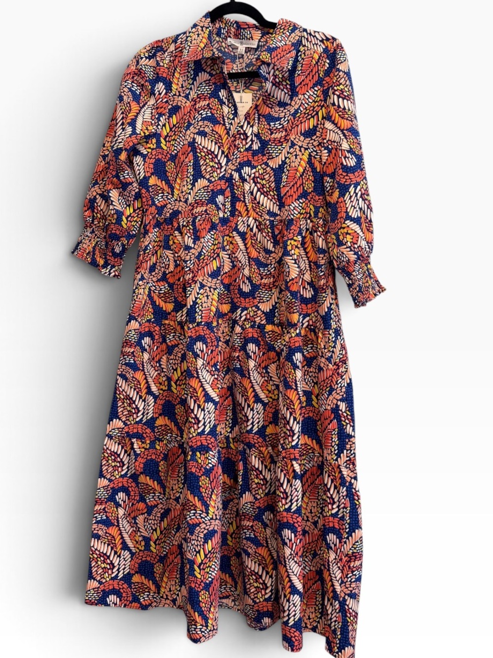 NWT!  Michelle McDowell Mosaic Meadow Navy Eleanor Dress